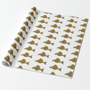 Papier Cadeau Illustration de poisson Pleco