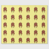 Papier Cadeau Illustration de poulet rôti (Plat)