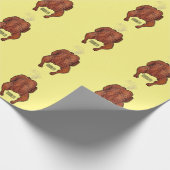 Papier Cadeau Illustration de poulet rôti (Coin)