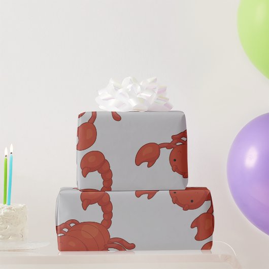 Papier Cadeau Illustration de scorpion rouge
