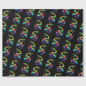 Papier Cadeau Illustration de serpent coloré (Plat)