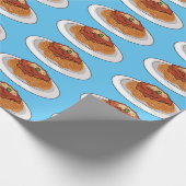 Papier Cadeau Illustration de Spaghetti (Coin)