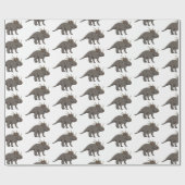 Papier Cadeau Illustration de Styracosaurus (Plat)