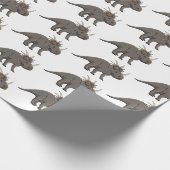 Papier Cadeau Illustration de Styracosaurus (Coin)