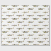 Papier Cadeau Illustration de trompette (Plat)