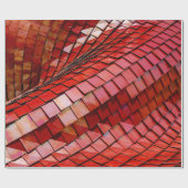 Papier Cadeau Illustration de tuiles rouges (Plat)