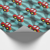 Papier Cadeau Illustration de voiture (Coin)