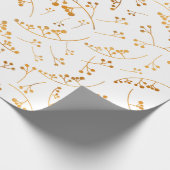 Papier Cadeau Illustration des baies d'or modernes motif (Coin)