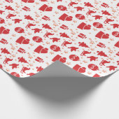 Papier Cadeau Illustration des éléments de Noël (Coin)