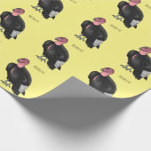 Papier Cadeau Illustration d'oiseau condor de Californie (Coin)