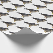 Papier Cadeau Illustration d'oiseau de faucon pèlerin (Coin)