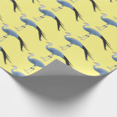 Papier Cadeau Illustration d'oiseau de grue bleue (Coin)