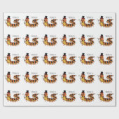 Papier Cadeau Illustration drôle de dessin animé centipede (Plat)
