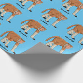 Papier Cadeau Illustration drôle de singe proboscis (Coin)