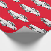 Papier Cadeau Illustration du benz 300 SL de Mercedes (Coin)