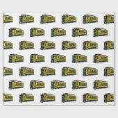 Papier Cadeau Illustration du chariot Mata (Plat)