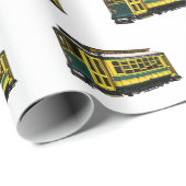 Papier Cadeau Illustration du chariot Mata (Coin rond)