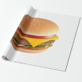 Papier Cadeau Illustration du chéeseburger mignon (Déroulé)