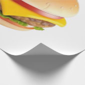 Papier Cadeau Illustration du chéeseburger mignon (Coin)
