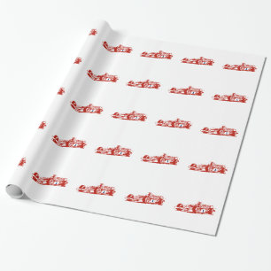 Papier Cadeau Illustration du Cool de course automatique