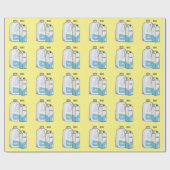 Papier Cadeau Illustration du lait (Plat)