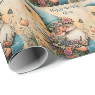 Papier Cadeau Illustration du modèle Flower personnalisable