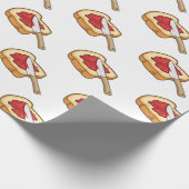 Papier Cadeau Illustration du pain et de la confiture (Coin)