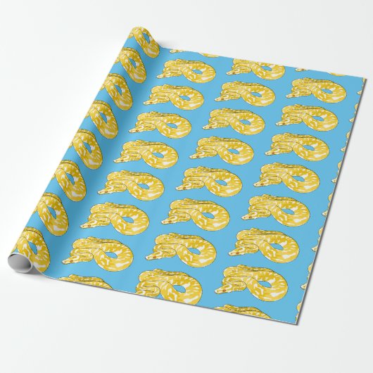 Papier Cadeau Illustration du serpent python birman (Déroulé)