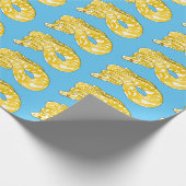 Papier Cadeau Illustration du serpent python birman (Coin)