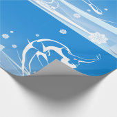 Papier Cadeau Illustration du sport de patinage sur glace