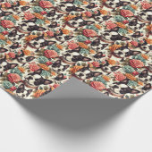 Papier Cadeau Illustration du Terrier de Boston (Coin)