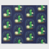 Papier Cadeau Illustration du ver vert mou (Plat)