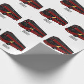 Papier Cadeau Illustration d'un bus à deux étages (Coin)