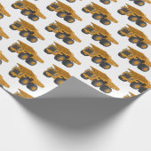 Papier Cadeau Illustration d'un camion à grande échelle (Coin)