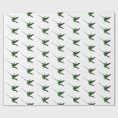 Papier Cadeau Illustration d'un colibri à bec épée (Plat)