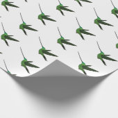 Papier Cadeau Illustration d'un colibri à bec épée (Coin)