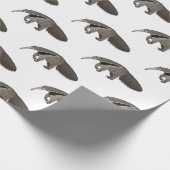 Papier Cadeau Illustration d'un dessin animé d'Anteater (Coin)