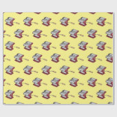 Papier Cadeau Illustration d'un fabricant de pâtes alimentaires (Plat)