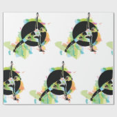 Papier Cadeau Illustration d'une femme (Plat)