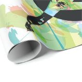 Papier Cadeau Illustration d'une femme (Coin rond)