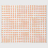 Papier Cadeau Illustration géométrique de grille dessinée à la m (Plat)