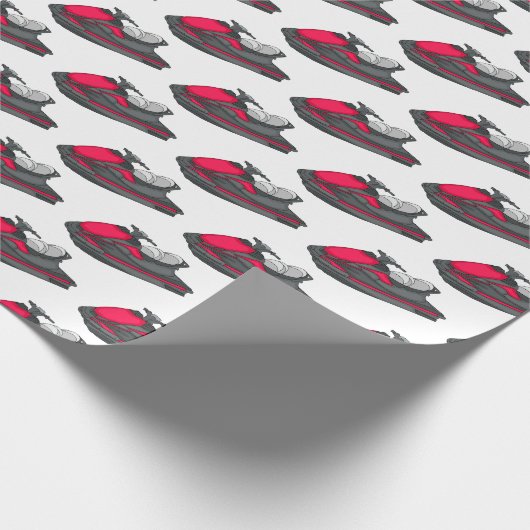 Papier Cadeau Illustration Jet ski (Coin)