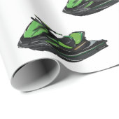 Papier Cadeau Illustration Jet ski (Coin rond)