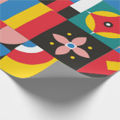 Papier Cadeau Illustration néo-géométrique. Formes géométriques  (Coin)