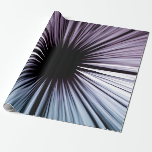 Papier Cadeau Illustration optique blanche et noire (Déroulé)