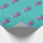 Papier Cadeau Illustration originale de dessin de plumes (Coin)