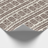 Papier Cadeau Illustration tribal ethnique sans couture dessinée (Coin)