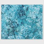 Papier Cadeau illustration turquoise (Plat)