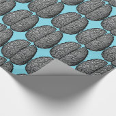 Papier Cadeau Illustration vintage d'esprit humain (Coin)