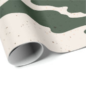 Papier Cadeau Illustration vintage du paysage de montagne (Coin rond)